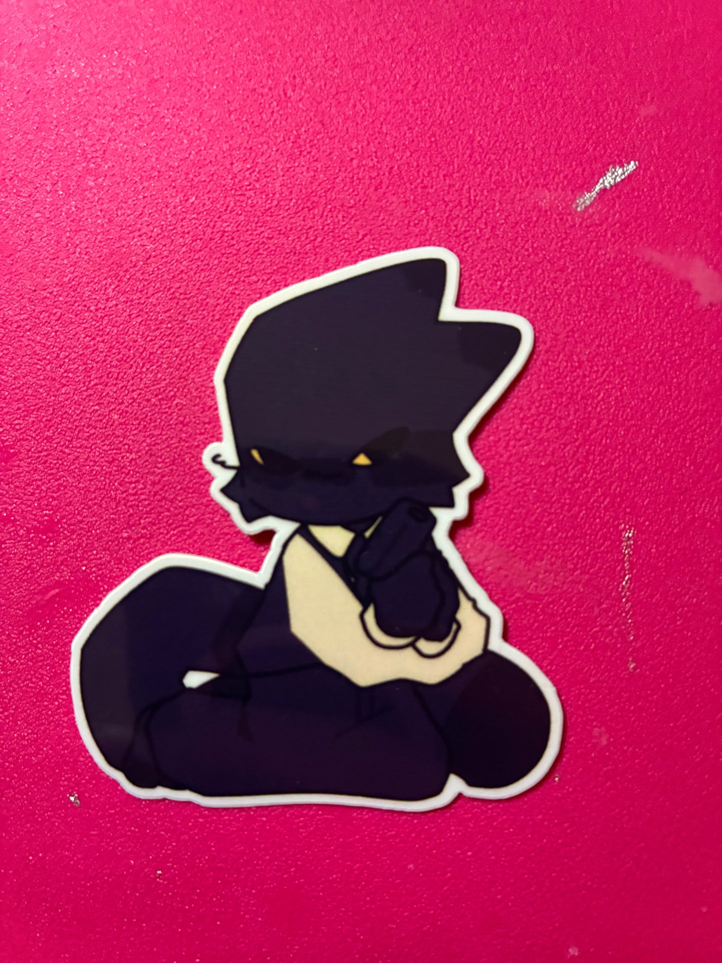 Secret agent sticker