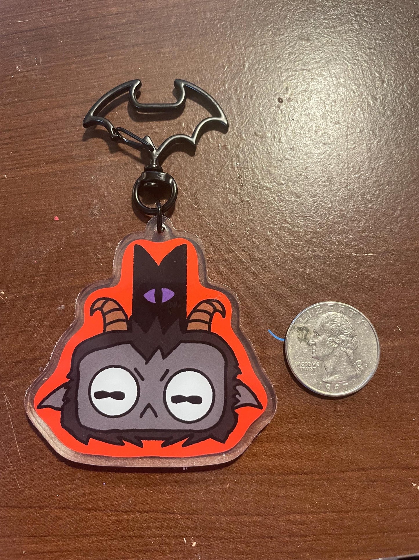 cult leader keychain (double sided)
