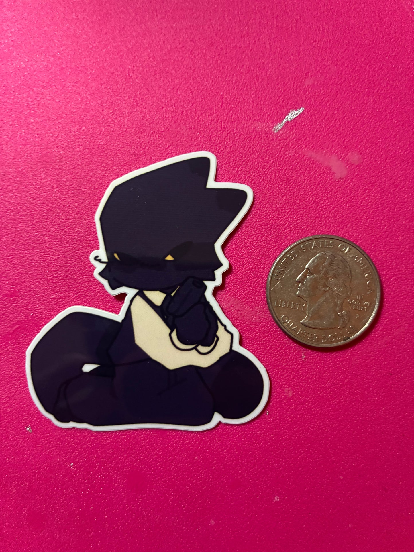 Secret agent sticker